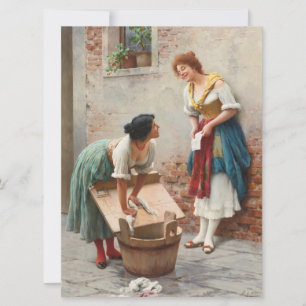 Washerwomen Het nieuws delen Kaart