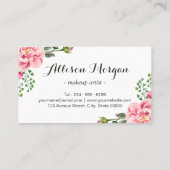 Washes Script van Make-up Artiest Blush Floral Wra Visitekaartje (Achterkant)