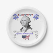 Washigton's Contribution Papieren Bordje (Voorkant)