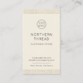 Washing Care Instructions Logo Clothing Visitekaartje (Voorkant)