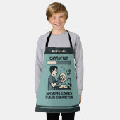 Washing Dishes Builds Character Gamer Funny Schort (Gedragen)