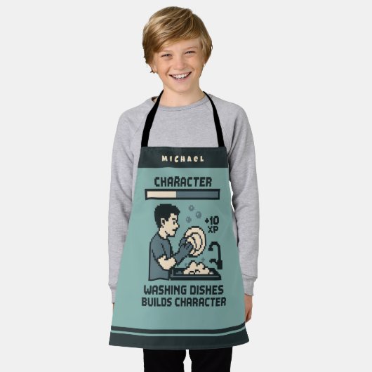 Washing Dishes Builds Character Gamer Funny Schort (Gedragen)