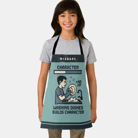 Washing Dishes Builds Character Gamer Funny Schort (Insitu)