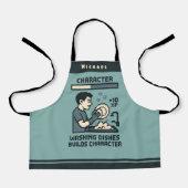 Washing Dishes Builds Character Gamer Funny Schort (Voorkant)