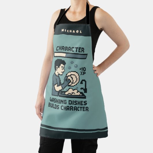 Washing Dishes Builds Character Gamer Funny Schort (Insitu)