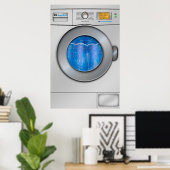 Washing Machine Poster (Thuiskantoor)