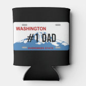 Washington #1 DAD licentie bord koelbox Blikjeskoeler (Achterkant)