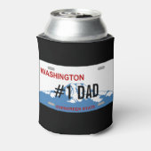 Washington #1 DAD licentie bord koelbox Blikjeskoeler (Blikje Achterkant)