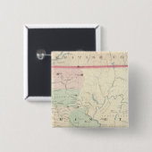 Washington 2 vierkante button 5,1 cm (Voorkant /achterkant)