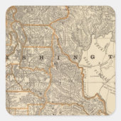 Washington 2 vierkante sticker (Voorkant)