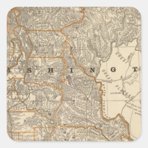Washington 2 vierkante sticker