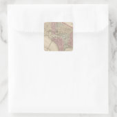 Washington 4 vierkante sticker (Tas)