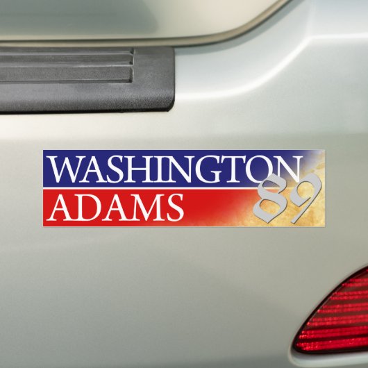 Washington - Adams 1996 Style Bumpersticker (Op auto)