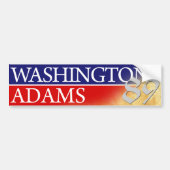 Washington - Adams 1996 Style Bumpersticker (Voorkant)