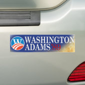 Washington - Adams 2008 Style Bumpersticker (Op auto)
