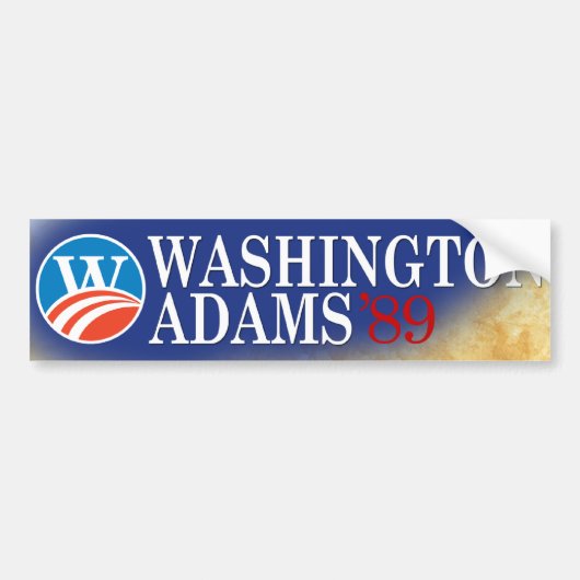 Washington - Adams 2008 Style Bumpersticker (Voorkant)
