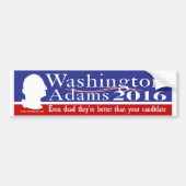 Washington Adams 2016 Bumpersticker (Voorkant)