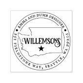 Washington Adresstempel Zelfinktende Stempel (Design)