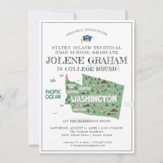 Washington | Afstudeerfeest voor vervolgopleiding (Voorkant)