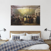 Washington Aftreden van de Commissie John Trumbull Canvas Afdruk (Insitu (Slaapkamer))