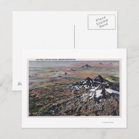 Washington — antenne van de Cascade Range Briefkaart (Voorkant / Achterkant)