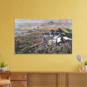 Washington — antenne van de Cascade Range Canvas Afdruk (Insitu (Woonkamer))