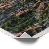 Washington — antenne van de Cascade Range Poster (Hoek)