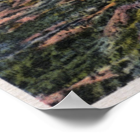 Washington — antenne van de Cascade Range Poster (Hoek)