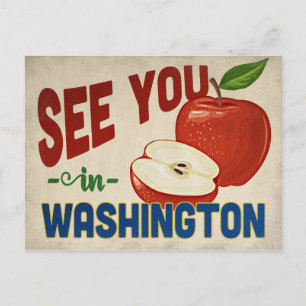 Washington Apple - Vintage Travel Briefkaart