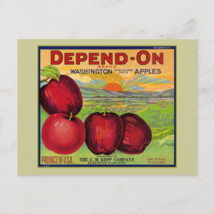 Washington Apples Briefkaart