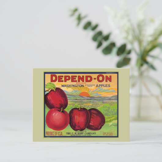 Washington Apples Briefkaart (Staand voorkant)