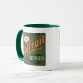 Washington Apples Fruit Crate Label Mok (Voorkant links)