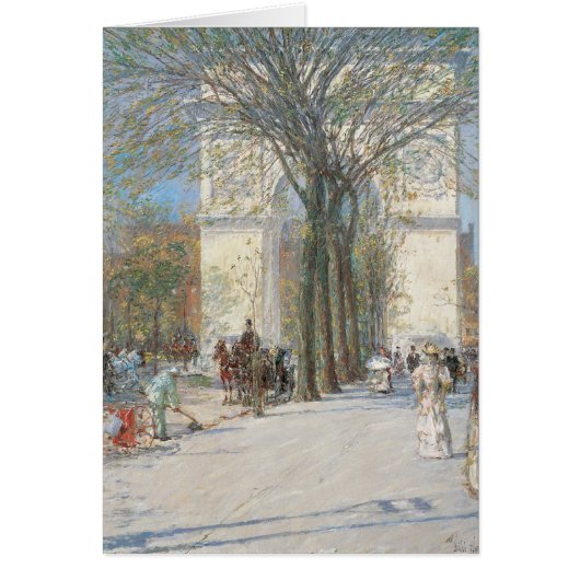 Washington Arch, lente van Frederick Childe Hassam (Voorkant)