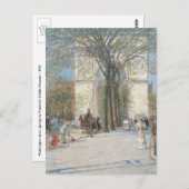 Washington Arch, lente van Frederick Childe Hassam Briefkaart (Voorkant / Achterkant)