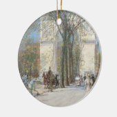 Washington Arch, lente van Frederick Childe Hassam Keramisch Ornament (Links)