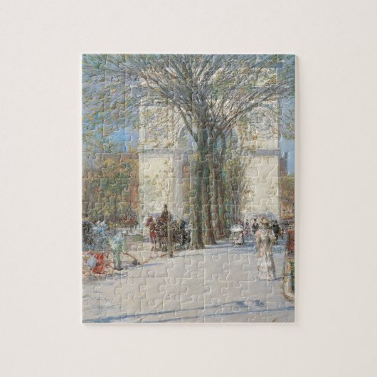 Washington Arch, lente van Frederick Childe Hassam Legpuzzel (Verticaal)