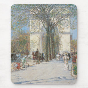 Washington Arch, lente van Frederick Childe Hassam Muismat