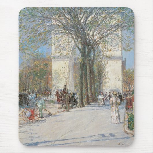 Washington Arch, lente van Frederick Childe Hassam Muismat (Voorkant)