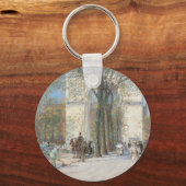 Washington Arch, lente van Frederick Childe Hassam Sleutelhanger (Voorkant)