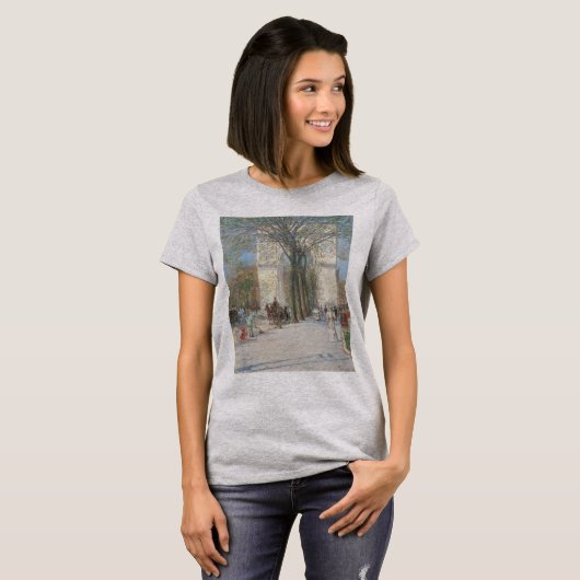 Washington Arch, lente van Frederick Childe Hassam T-shirt (Voorkant volledig)