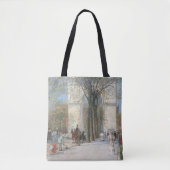 Washington Arch, lente van Frederick Childe Hassam Tote Bag (Voorkant)