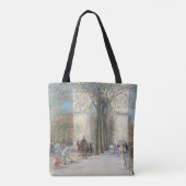 Washington Arch, lente van Frederick Childe Hassam Tote Bag (Achterkant)
