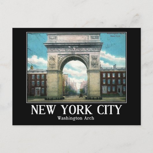 Washington Arch, New York City, Briefkaart (Voorkant)