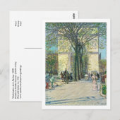 Washington Arch New York door Childe Hassam Briefkaart (Voorkant / Achterkant)