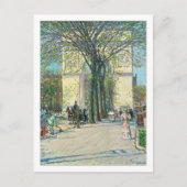 Washington Arch New York door Childe Hassam Briefkaart (Voorkant)