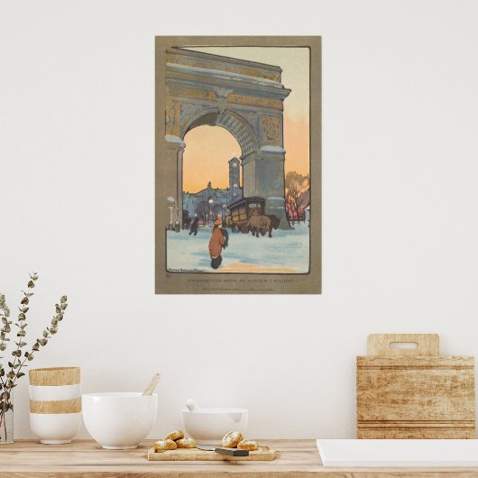 Washington Arch - Rachael R. Elmer Fine Art Poster (Keuken)