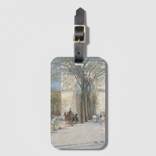 Washington Arch, Spring by Frederick Childe Hassam Bagagelabel (Voorkant (verticaal))