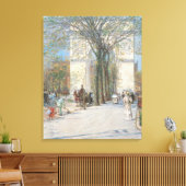 Washington Arch, Spring door Frederick Childe Hass Canvas Afdruk (Insitu (Woonkamer))