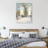 Washington Arch, Spring door Frederick Childe Hass Canvas Afdruk (Insitu (Slaapkamer))
