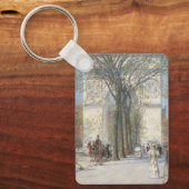 Washington Arch, Spring door Frederick Childe Hass Sleutelhanger (Voorkant)